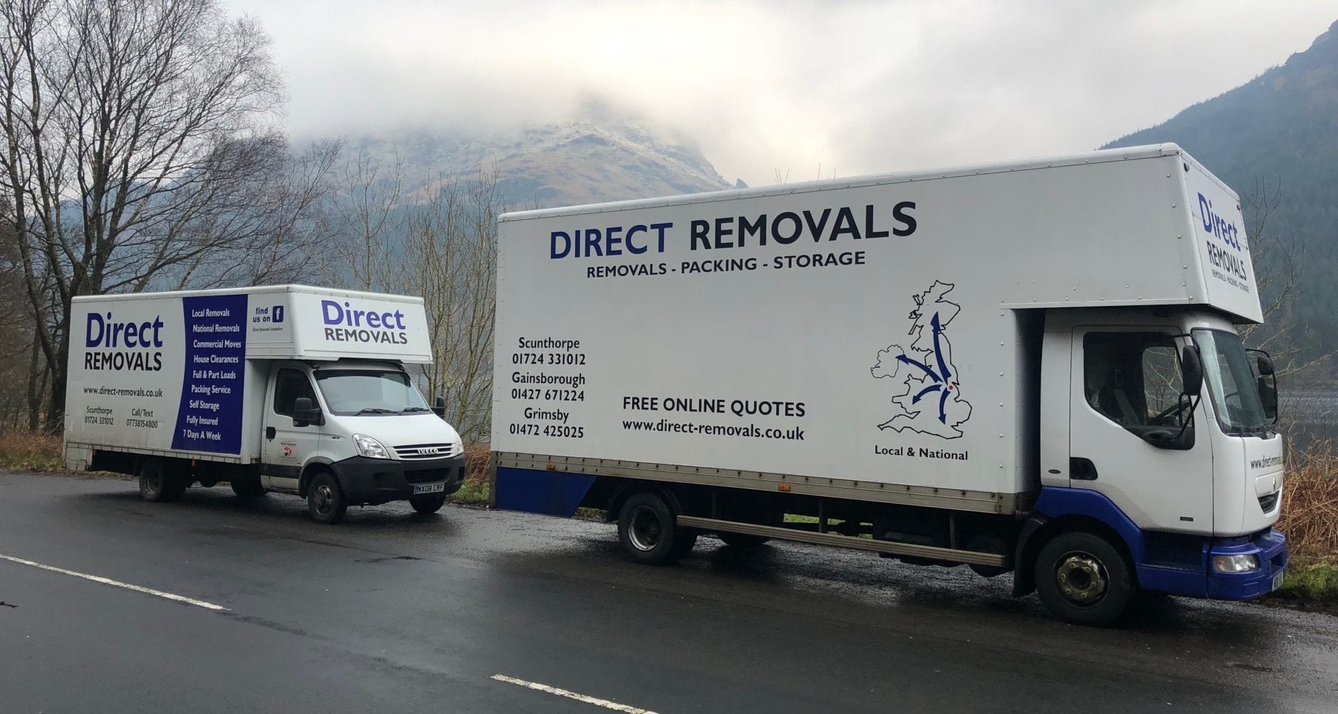 House removals on the road